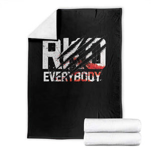 RKO Everybody Throw Blanket Grunge Blood Stained Scratch Mark TS11 Black Print Your Wear