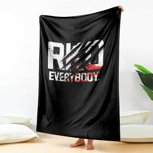 RKO Everybody Throw Blanket Grunge Blood Stained Scratch Mark TS11 Print Your Wear