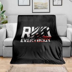 RKO Everybody Throw Blanket Grunge Blood Stained Scratch Mark TS11 Print Your Wear