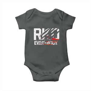 RKO Everybody Baby Onesie Grunge Blood Stained Scratch Mark TS11 Dark Heather Print Your Wear
