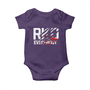 RKO Everybody Baby Onesie Grunge Blood Stained Scratch Mark TS11 Purple Print Your Wear