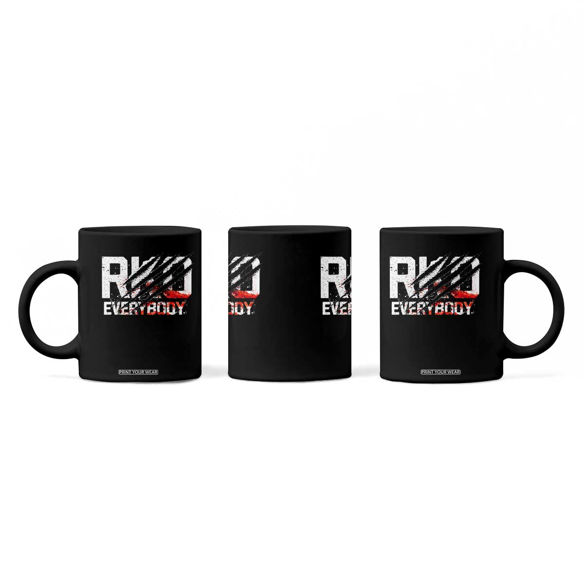 RKO Everybody Coffee Mug Grunge Blood Stained Scratch Mark TS11 Print Your Wear