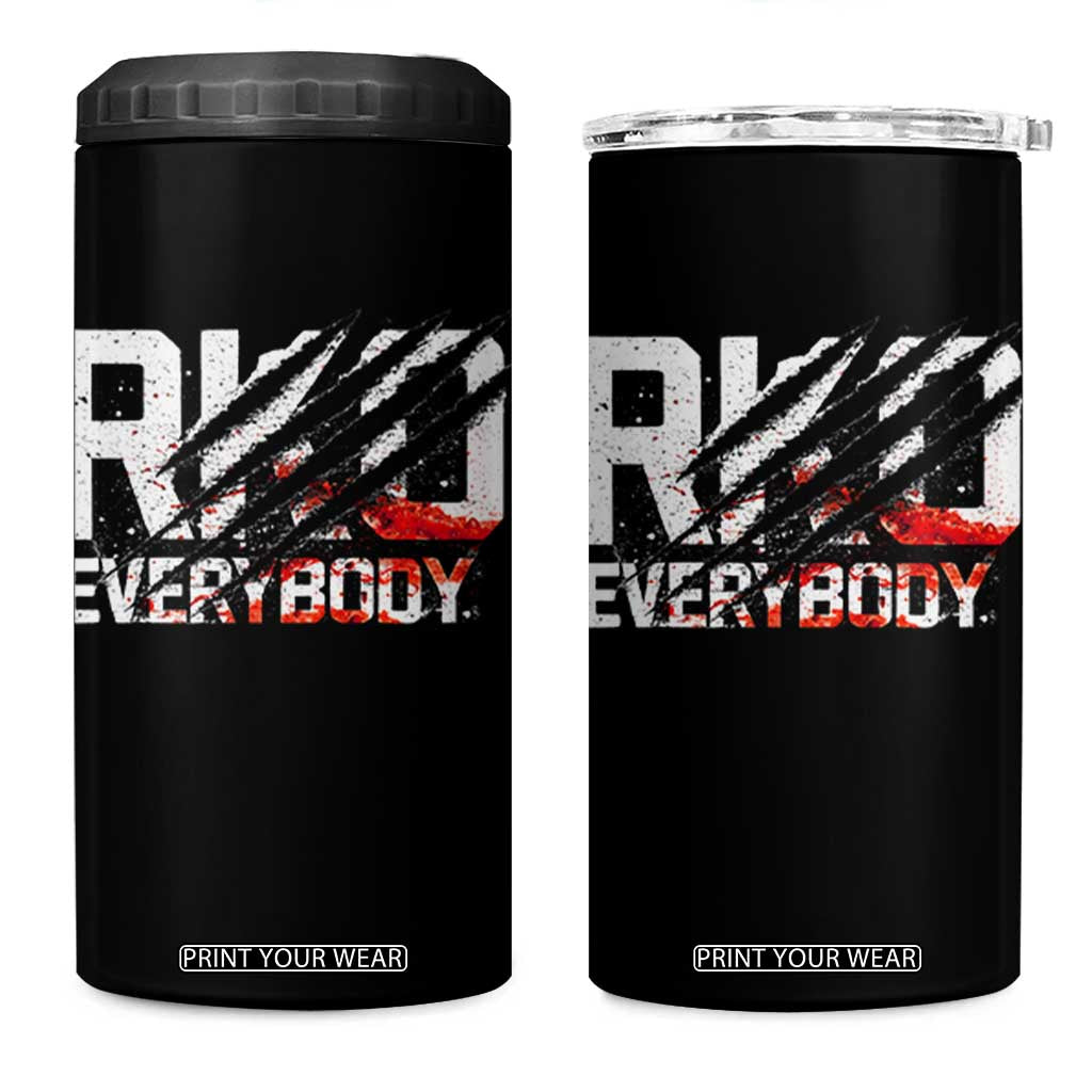 RKO Everybody 4 in 1 Can Cooler Tumbler Grunge Blood Stained Scratch Mark TS11 One Size: 16 oz Black Print Your Wear