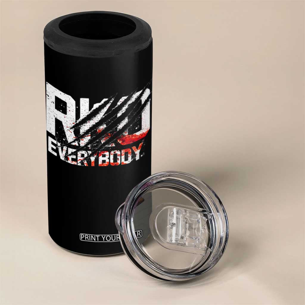 RKO Everybody 4 in 1 Can Cooler Tumbler Grunge Blood Stained Scratch Mark TS11 Print Your Wear