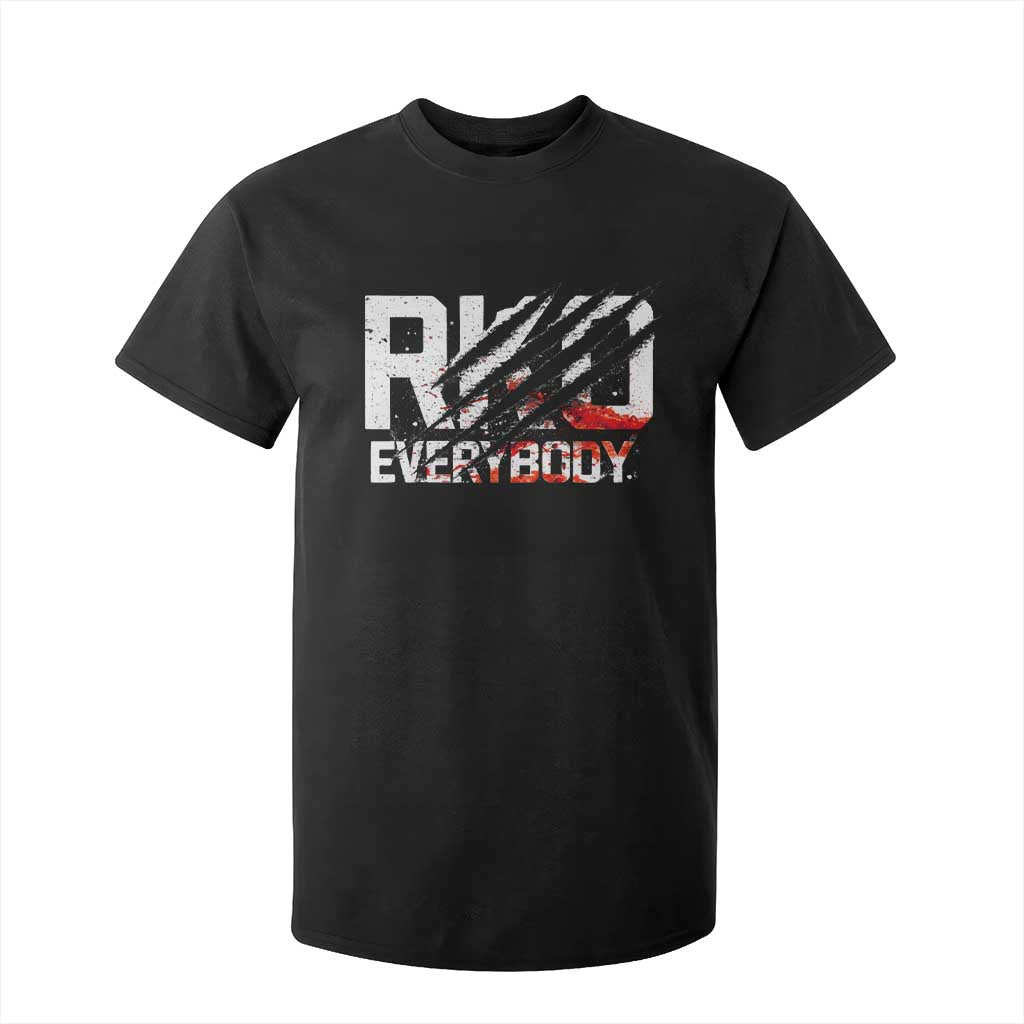RKO Everybody T Shirt For Kid Grunge Blood Stained Scratch Mark TS11 Black Print Your Wear