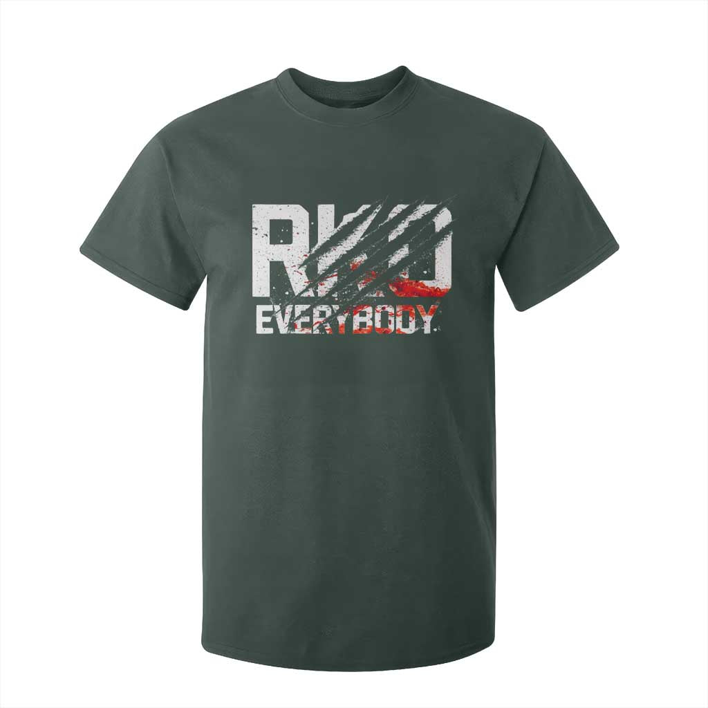 RKO Everybody T Shirt For Kid Grunge Blood Stained Scratch Mark TS11 Dark Forest Green Print Your Wear