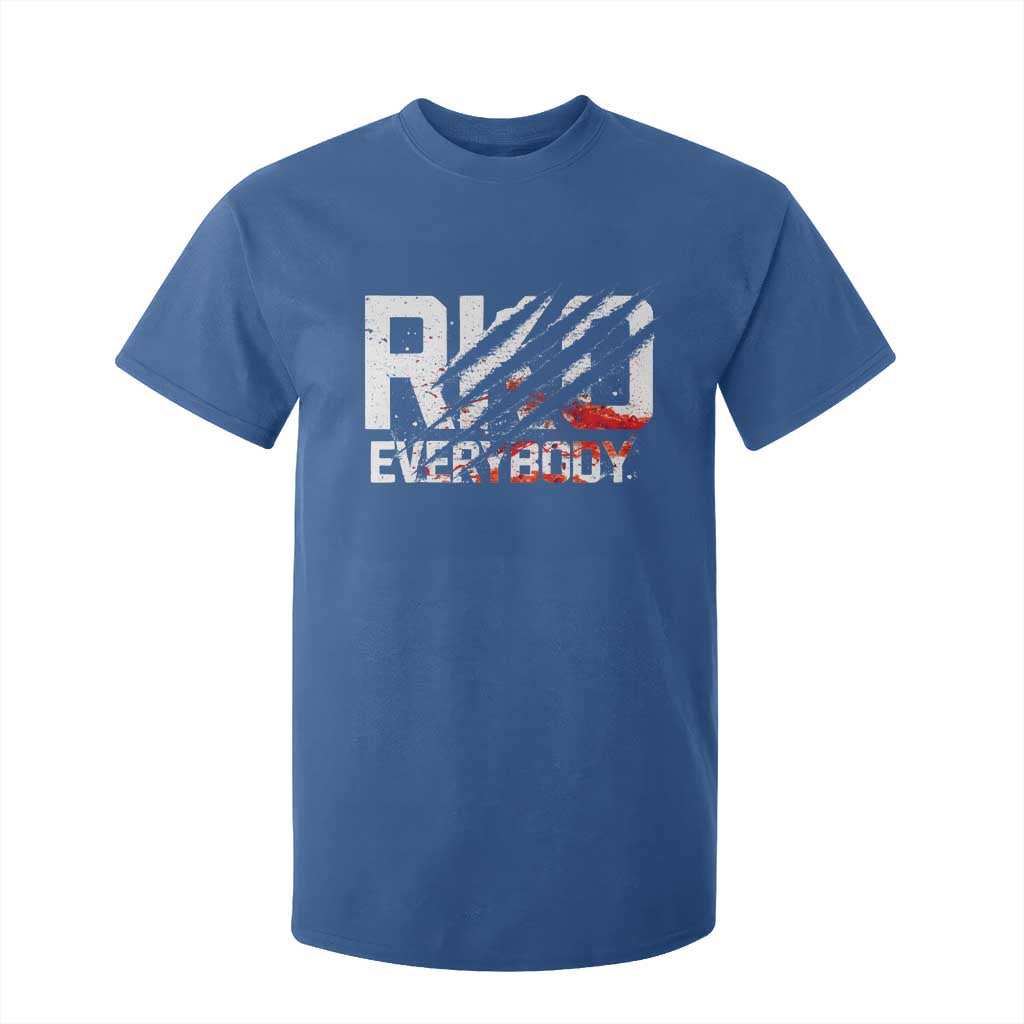 RKO Everybody T Shirt For Kid Grunge Blood Stained Scratch Mark TS11 Royal Blue Print Your Wear