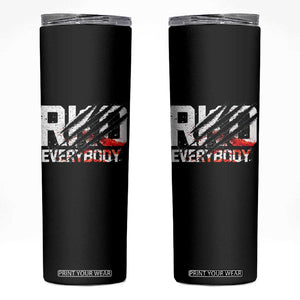 RKO Everybody Skinny Tumbler Grunge Blood Stained Scratch Mark TS11 Black Print Your Wear