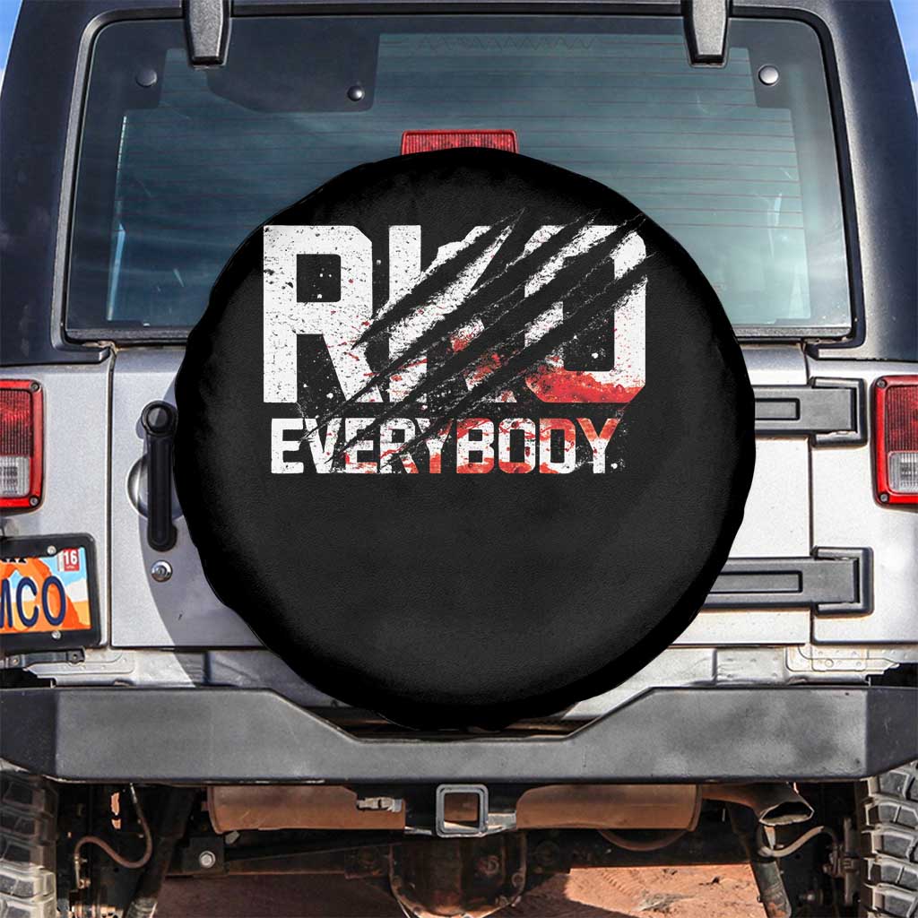 RKO Everybody Spare Tire Cover Grunge Blood Stained Scratch Mark TS11 No hole Black Print Your Wear