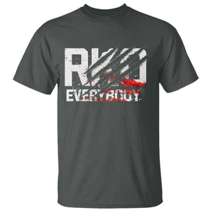 RKO Everybody T Shirt Grunge Blood Stained Scratch Mark TS11 Dark Heather Print Your Wear