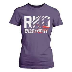 RKO Everybody T Shirt For Women - Grunge Blood Stained Scratch Mark TS11 Purple Print Your Wear