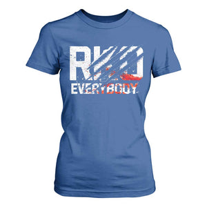 RKO Everybody T Shirt For Women - Grunge Blood Stained Scratch Mark TS11 Royal Blue Print Your Wear