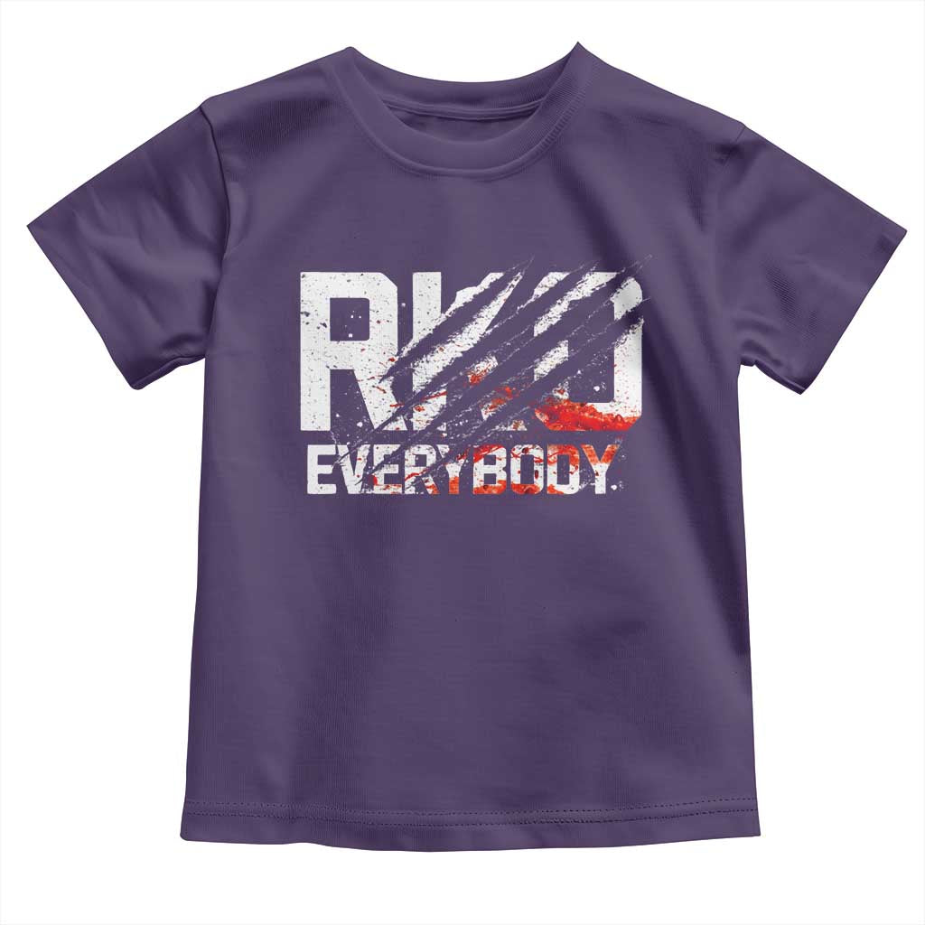 RKO Everybody Toddler T Shirt Grunge Blood Stained Scratch Mark TS11 Purple Print Your Wear