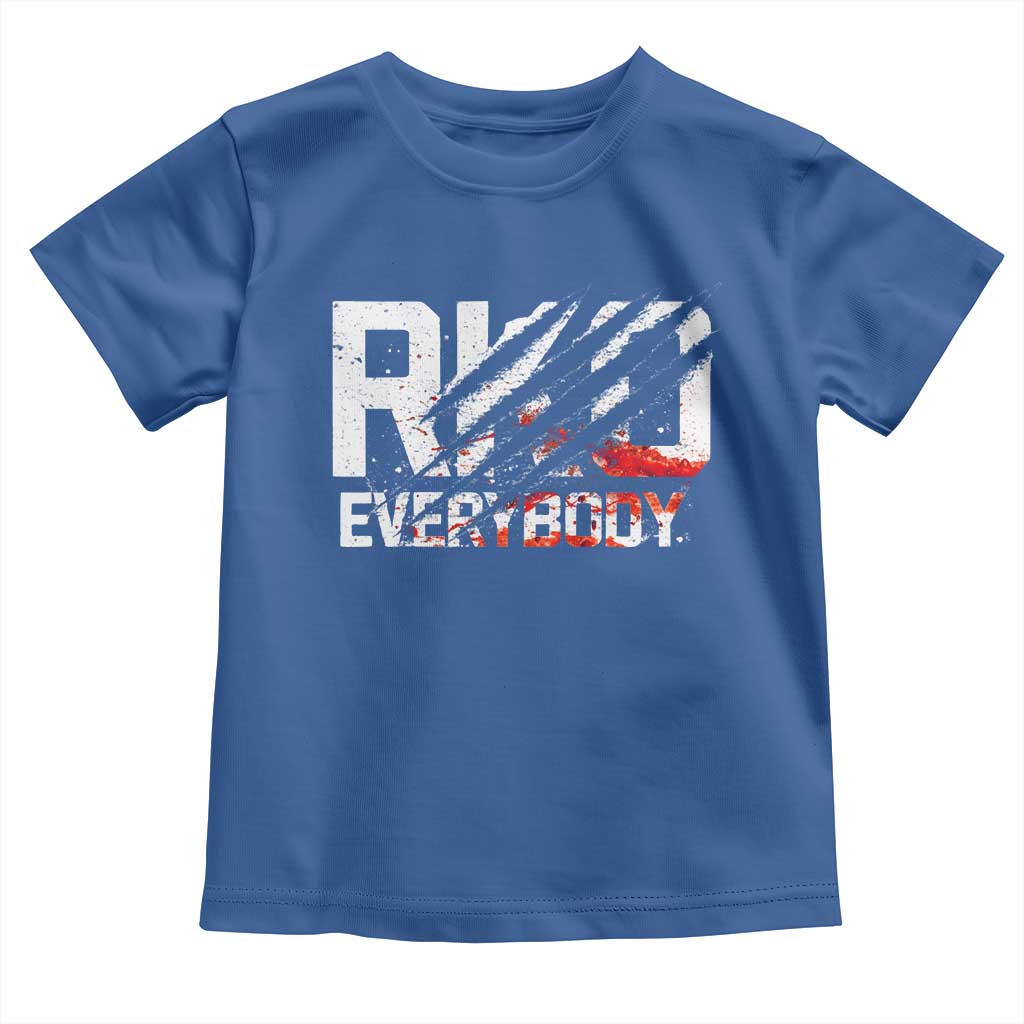 RKO Everybody Toddler T Shirt Grunge Blood Stained Scratch Mark TS11 Royal Blue Print Your Wear