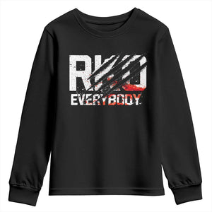 RKO Everybody Youth Sweatshirt Grunge Blood Stained Scratch Mark TS11 Black Print Your Wear