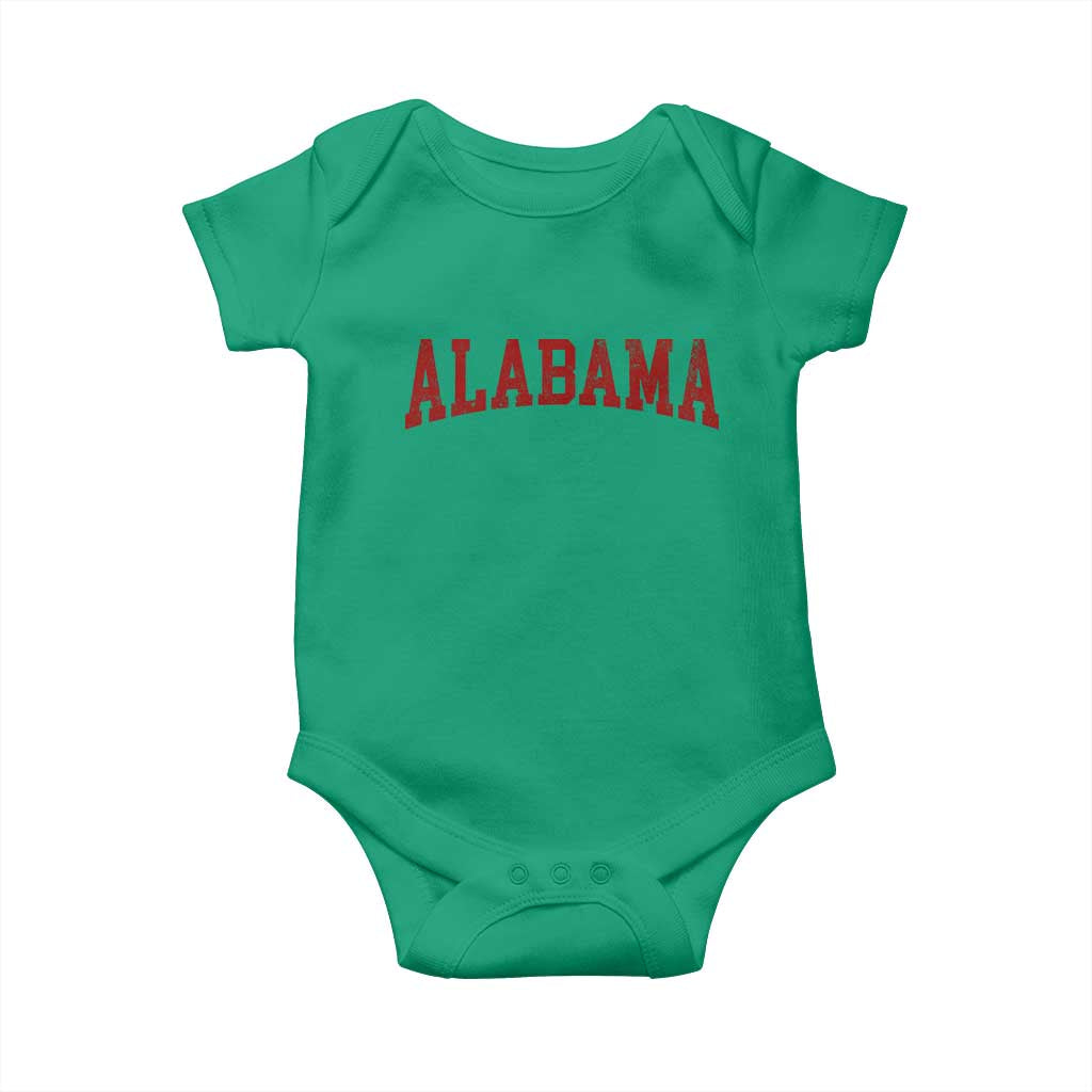 Alabama Fan Baby Onesie Red Bold Sport State Letters Game Day TS11 Irish Green Print Your Wear