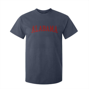 Alabama Fan T Shirt For Kid Red Bold Sport State Letters Game Day TS11 Navy Print Your Wear