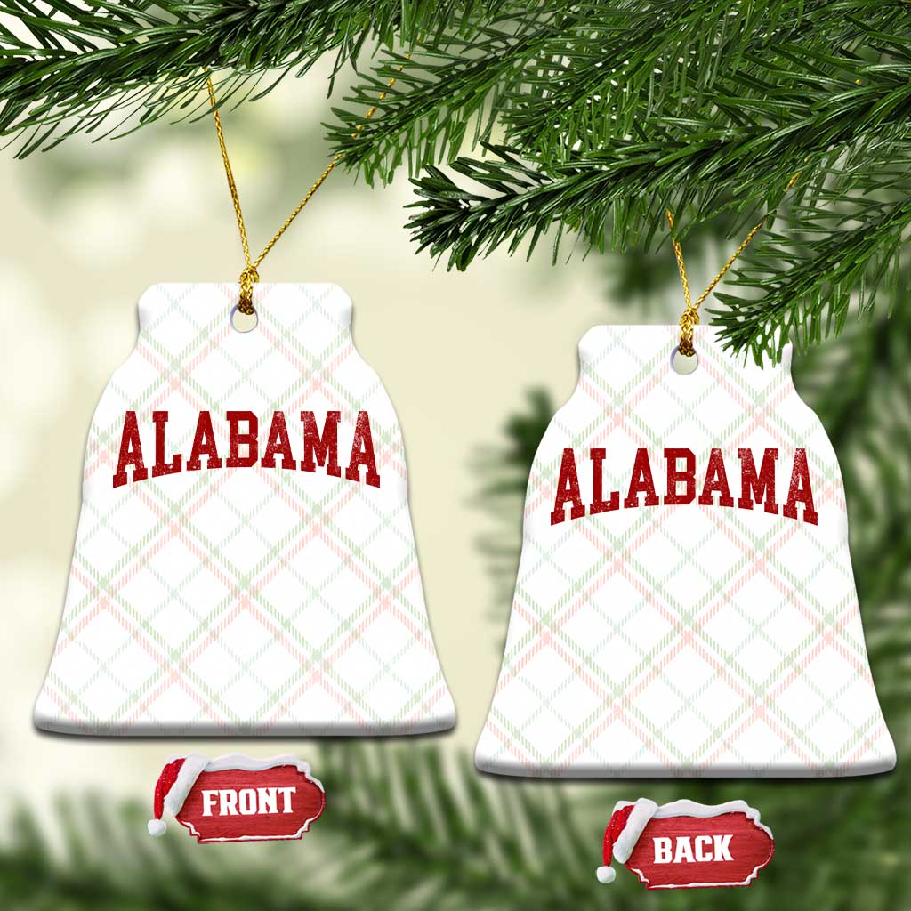 Alabama Fan Ceramic Ornament Red Bold Sport State Letters Game Day TS11 Print Your Wear