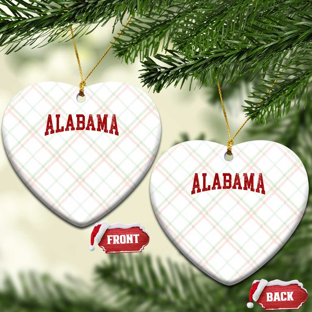 Alabama Fan Ceramic Ornament Red Bold Sport State Letters Game Day TS11 Print Your Wear