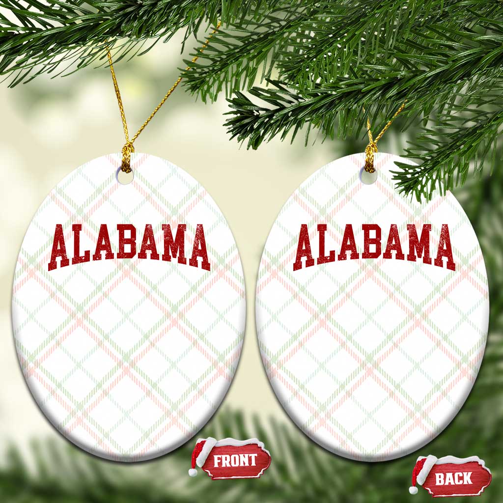 Alabama Fan Ceramic Ornament Red Bold Sport State Letters Game Day TS11 Print Your Wear