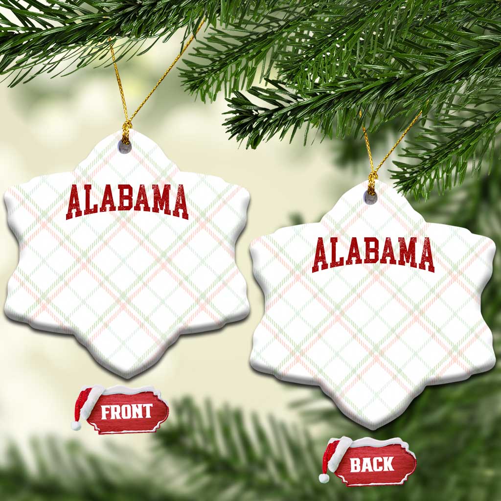 Alabama Fan Ceramic Ornament Red Bold Sport State Letters Game Day TS11 Print Your Wear