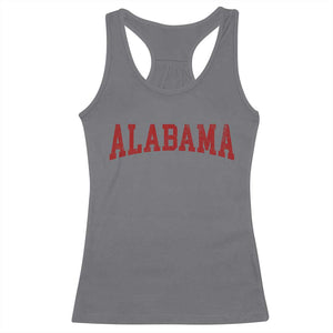 Alabama Fan Racerback Tank Top Red Bold Sport State Letters Game Day TS11 Charcoal Print Your Wear