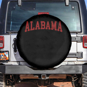 Alabama Fan Spare Tire Cover Red Bold Sport State Letters Game Day TS11 No hole Black Print Your Wear