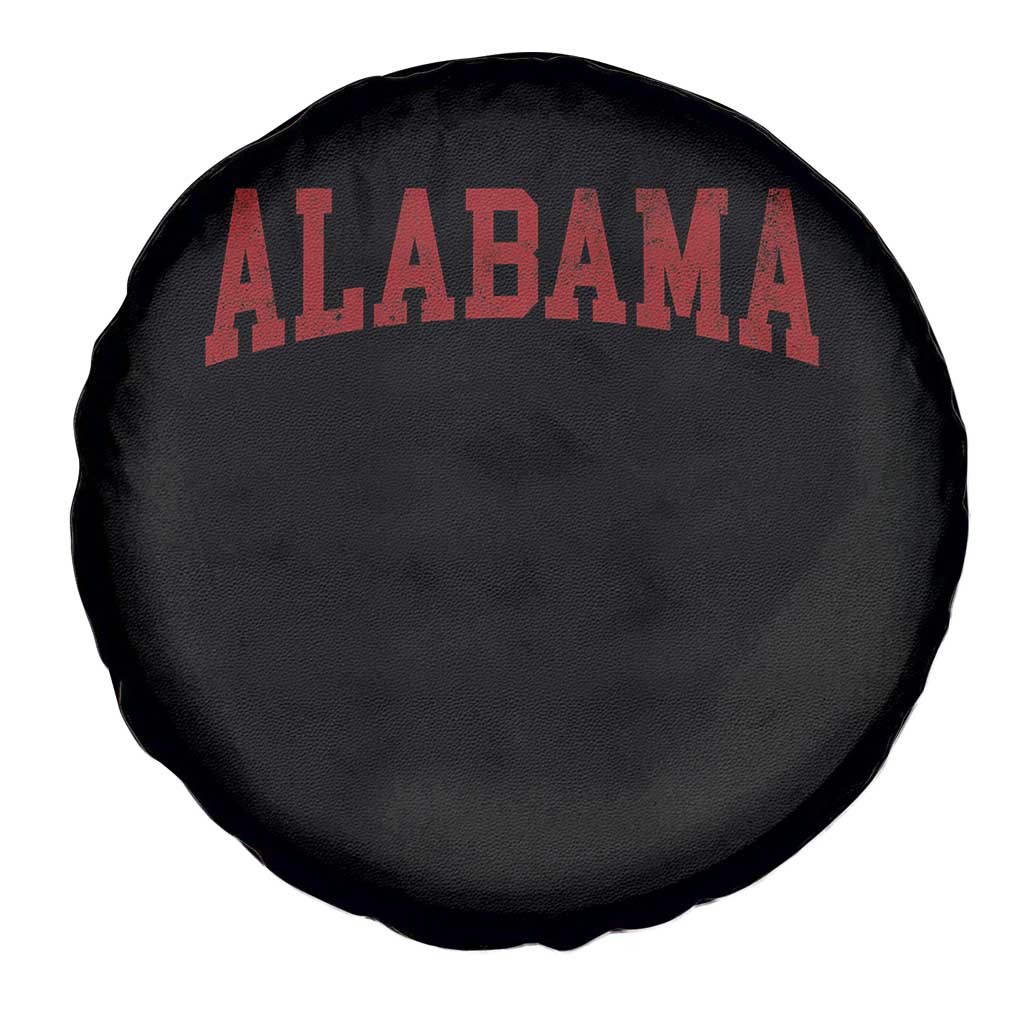 Alabama Fan Spare Tire Cover Red Bold Sport State Letters Game Day TS11 Print Your Wear