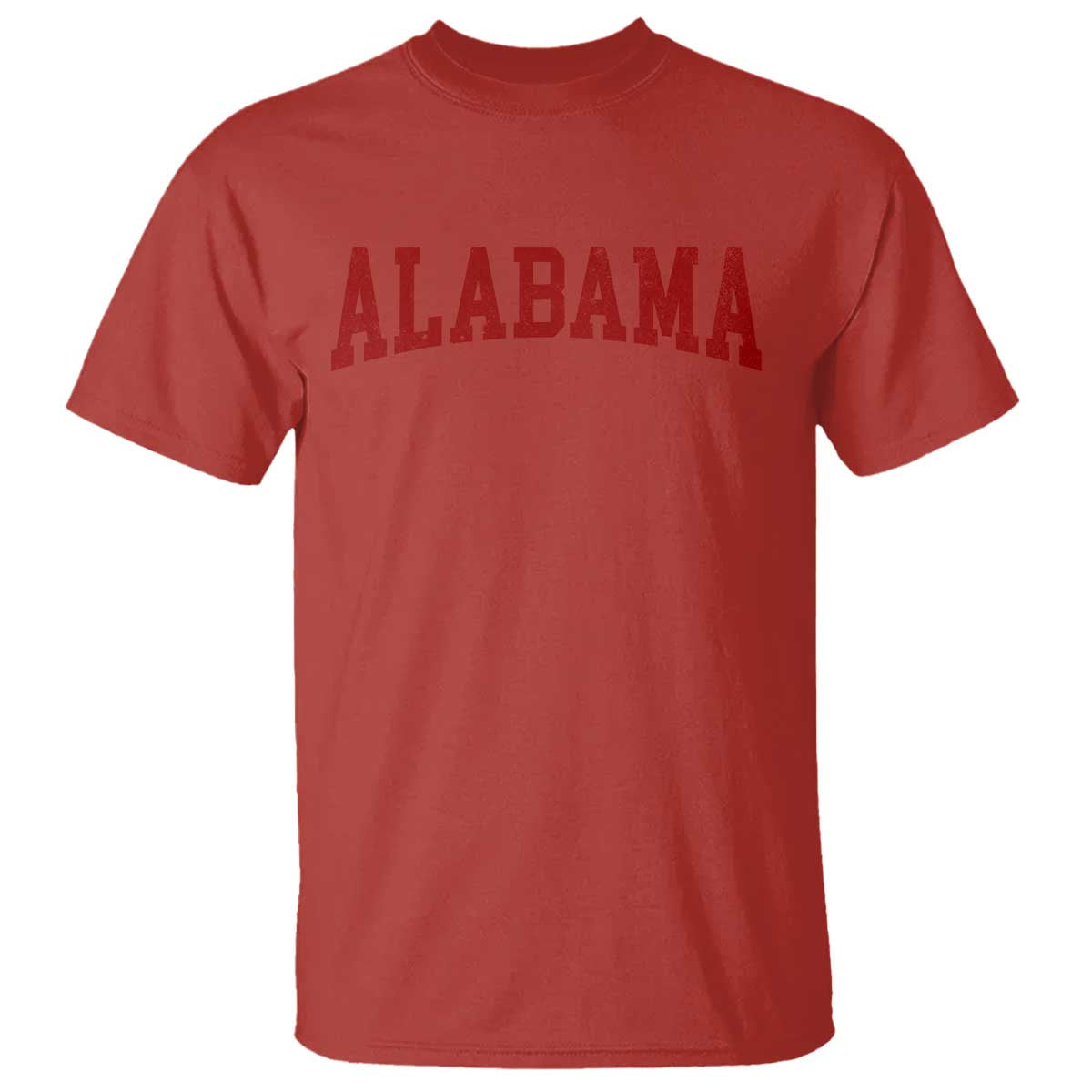 Alabama Fan T Shirt Red Bold Sport State Letters Game Day TS11 Red Print Your Wear