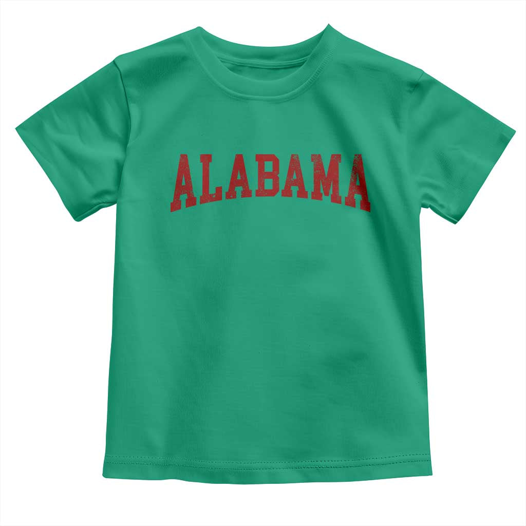 Alabama Fan Toddler T Shirt Red Bold Sport State Letters Game Day TS11 Irish Green Print Your Wear