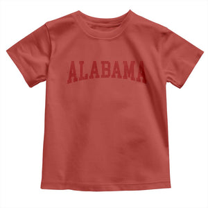 Alabama Fan Toddler T Shirt Red Bold Sport State Letters Game Day TS11 Red Print Your Wear