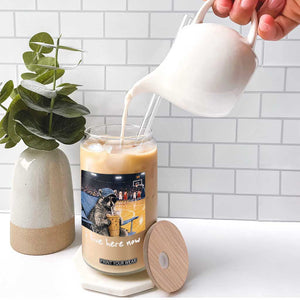 Basketball Raccoon I Live Here Now Glass Can Funny Trash Panda Drinking Iced Coffee Basketball Court TS11 Print Your Wear