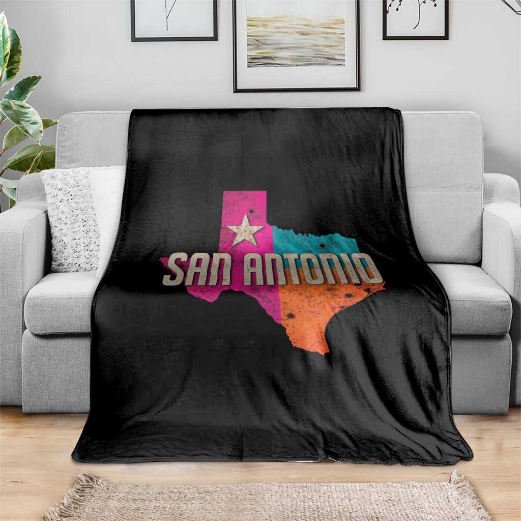 San Antonio Texas TX Fiesta Sports For Latino Fans Throw Blanket TS11 Print Your Wear