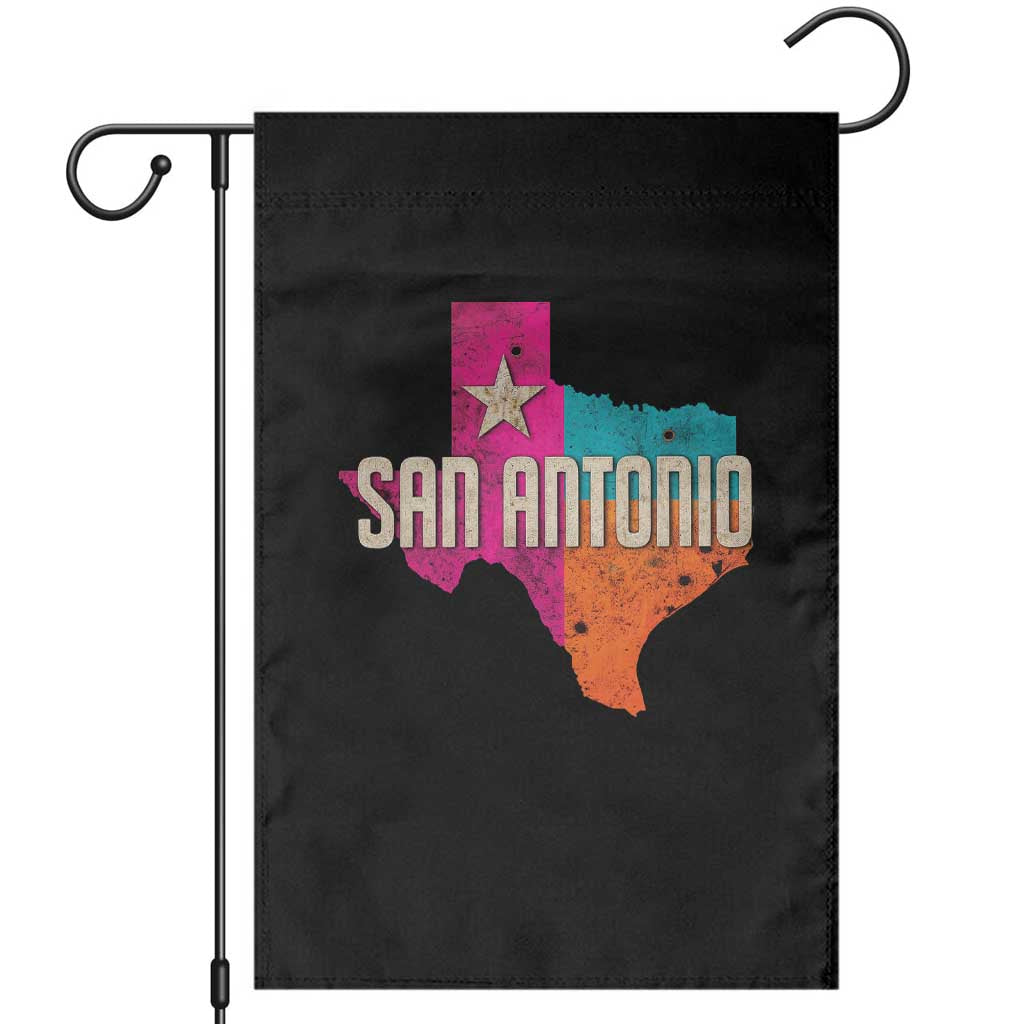 San Antonio Texas TX Fiesta Sports For Latino Fans Garden Flag TS11 Black Print Your Wear
