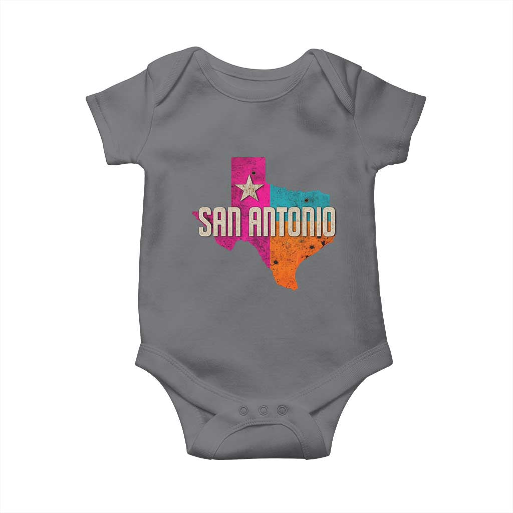 San Antonio Texas TX Fiesta Sports For Latino Fans Baby Onesie TS11 Charcoal Print Your Wear
