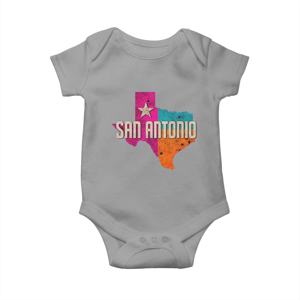 San Antonio Texas TX Fiesta Sports For Latino Fans Baby Onesie TS11 Sport Gray Print Your Wear