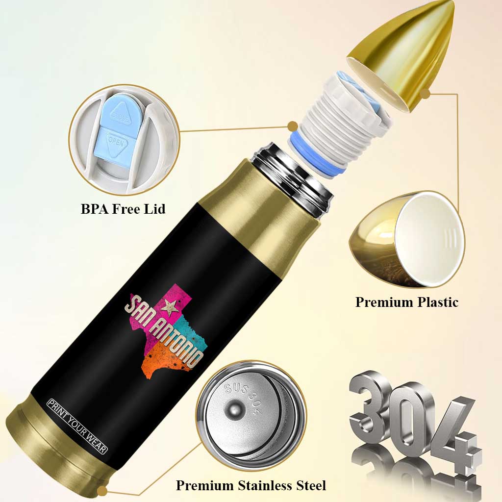 San Antonio Texas TX Fiesta Sports For Latino Fans Bullet Tumbler TS11 Print Your Wear