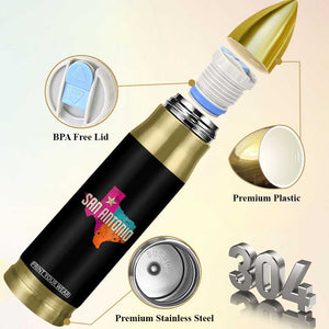 San Antonio Texas TX Fiesta Sports For Latino Fans Bullet Tumbler TS11 Print Your Wear