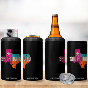 San Antonio Texas TX Fiesta Sports For Latino Fans 4 in 1 Can Cooler Tumbler TS11 Print Your Wear