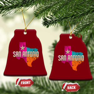 San Antonio Texas TX Fiesta Sports For Latino Fans Ceramic Ornament TS11 Print Your Wear