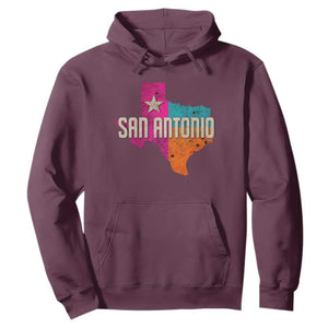 San Antonio Texas TX Fiesta Sports For Latino Fans Hoodie TS11 Maroon Print Your Wear