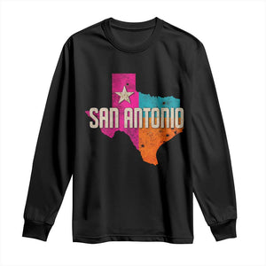San Antonio Texas TX Fiesta Sports For Latino Fans Long Sleeve Shirt TS11 Black Print Your Wear