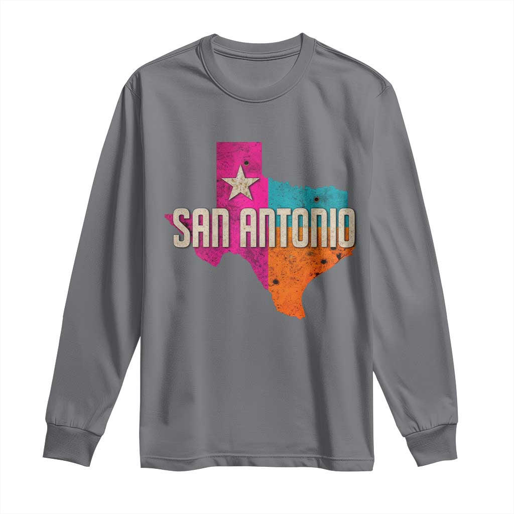 San Antonio Texas TX Fiesta Sports For Latino Fans Long Sleeve Shirt TS11 Charcoal Print Your Wear