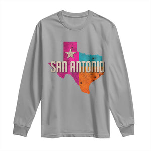 San Antonio Texas TX Fiesta Sports For Latino Fans Long Sleeve Shirt TS11 Sport Gray Print Your Wear