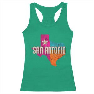San Antonio Texas TX Fiesta Sports For Latino Fans Racerback Tank Top TS11 Irish Green Print Your Wear