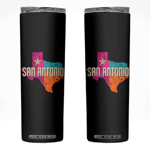 San Antonio Texas TX Fiesta Sports For Latino Fans Skinny Tumbler TS11 Black Print Your Wear