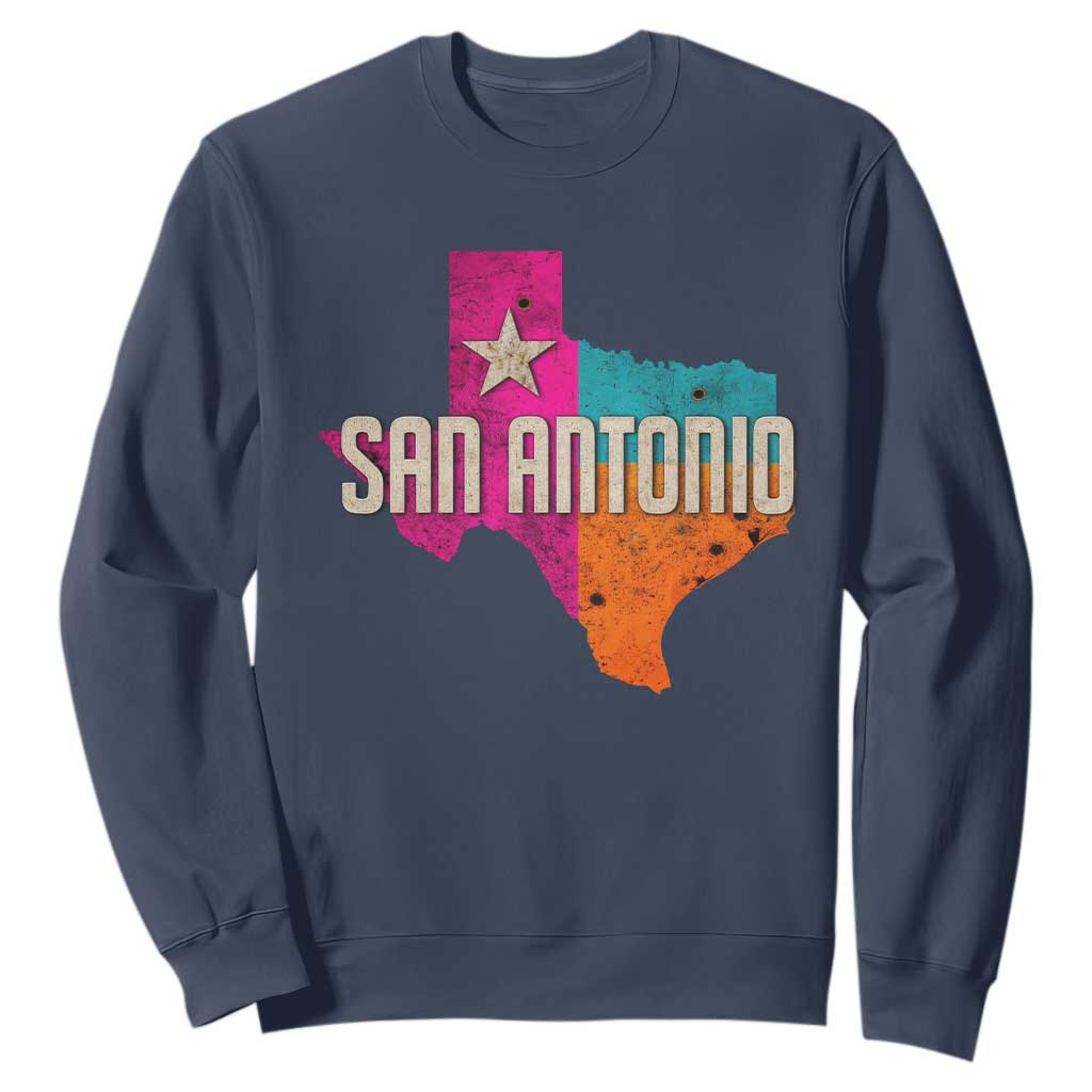 San Antonio Texas TX Fiesta Sports For Latino Fans Sweatshirt TS11 Navy Print Your Wear