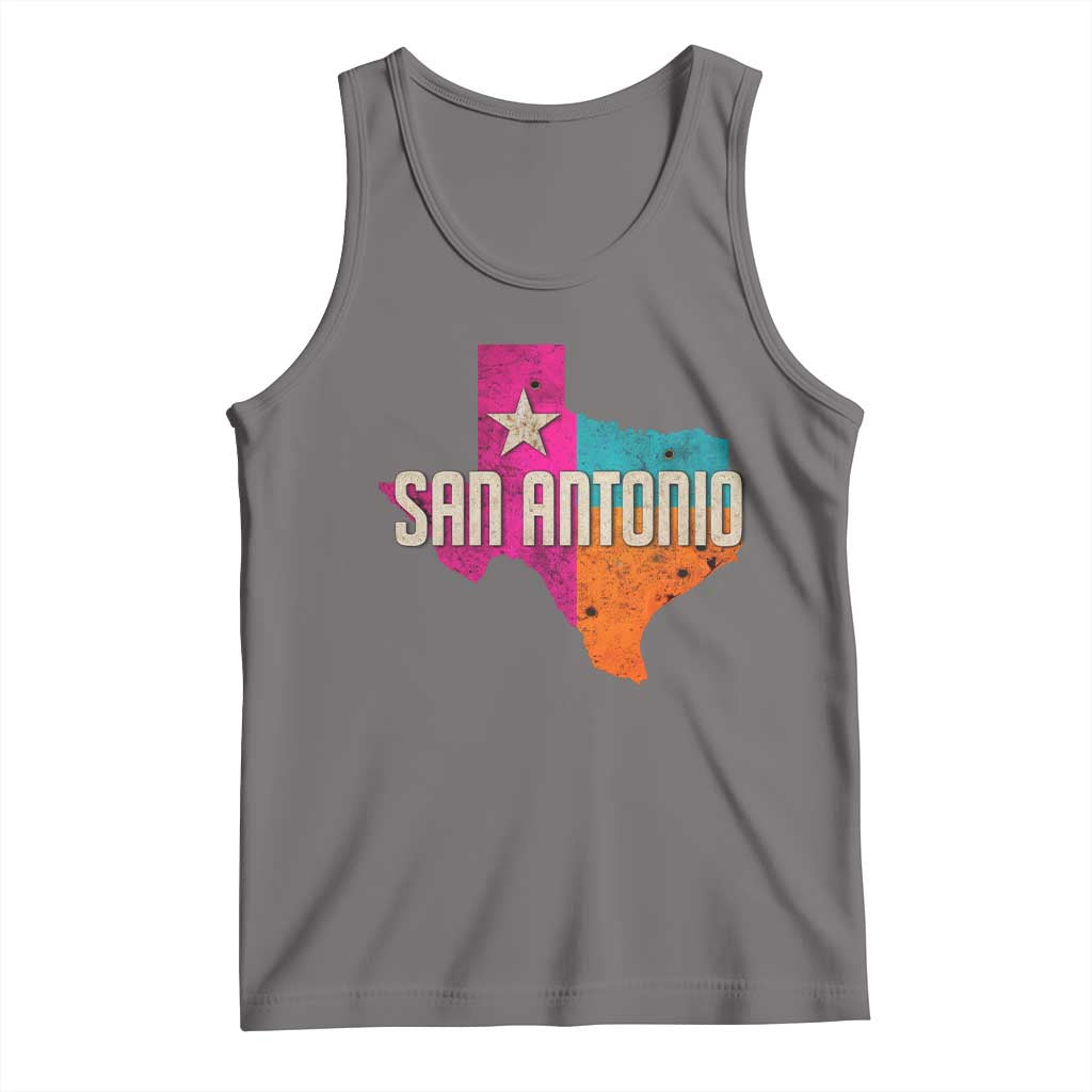 San Antonio Texas TX Fiesta Sports For Latino Fans Tank Top TS11 Deep Heather Print Your Wear