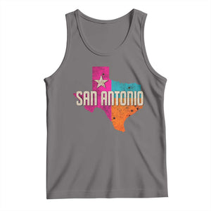 San Antonio Texas TX Fiesta Sports For Latino Fans Tank Top TS11 Deep Heather Print Your Wear