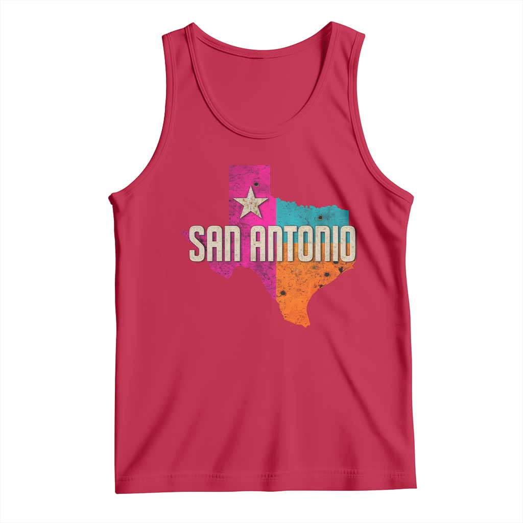 San Antonio Texas TX Fiesta Sports For Latino Fans Tank Top TS11 Red Print Your Wear